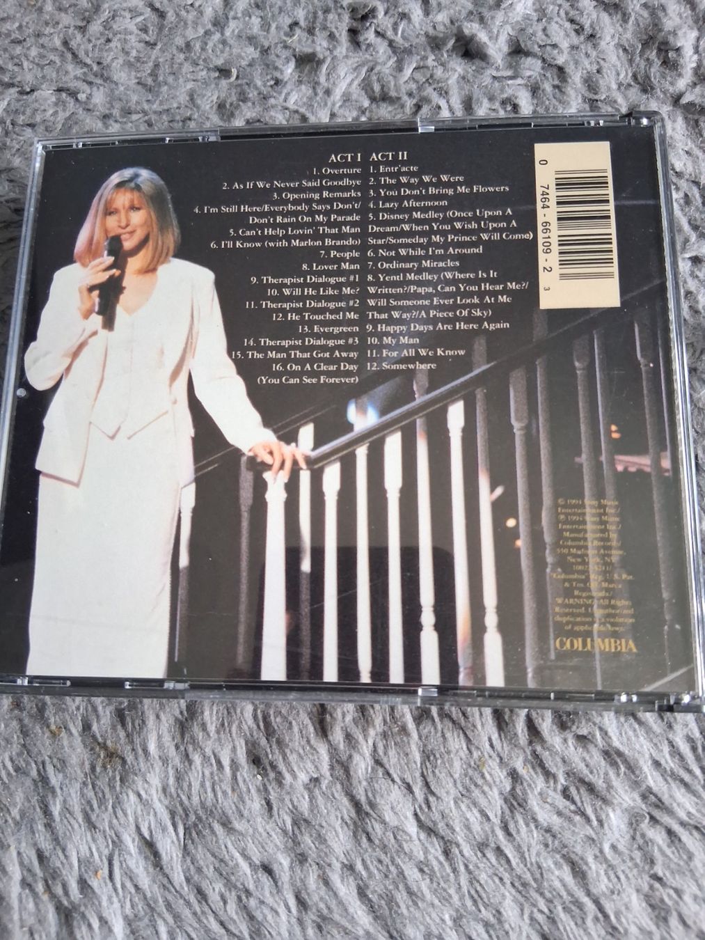 CDs: BARBARA STREISAND    THE CONCERT    CD – Gebraucht aus Wetzikon ZH von Ramones01 1