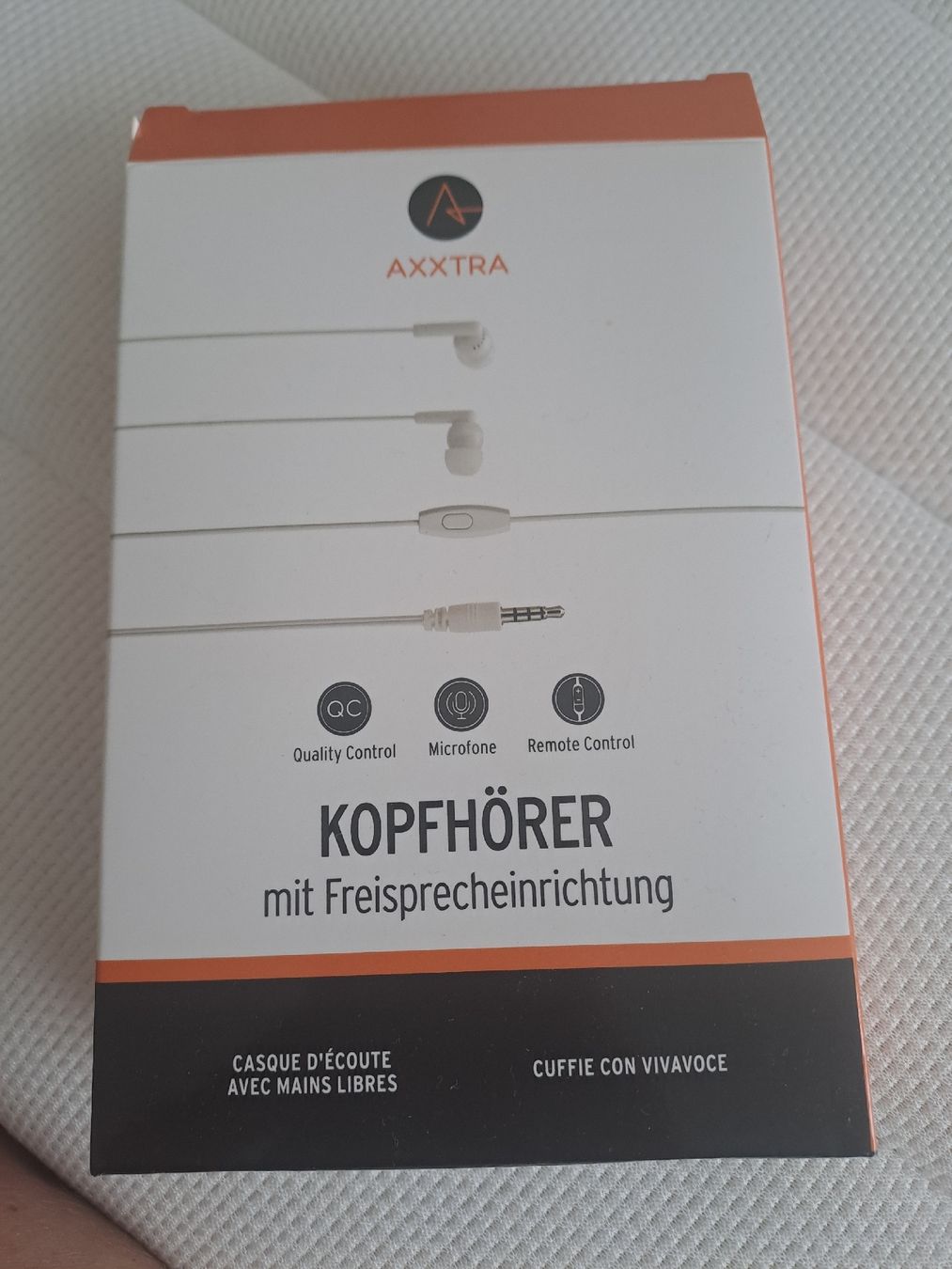 Cuffie: AXXTRA Kopfhörer, Neuwertig, Originalverpackt, Weiss – Nuovo e nell'imballaggio originale da Schötz venduto da chr_khn7