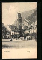 AK Unterseen, Blick zur Kirche, 1910
