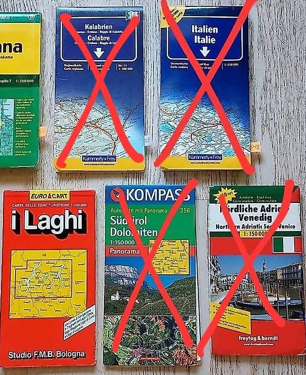 Cartine & Atlanti: Strassenkarten Italien pro Stk – Usato da Uetendorf venduto da Neuenberg 2