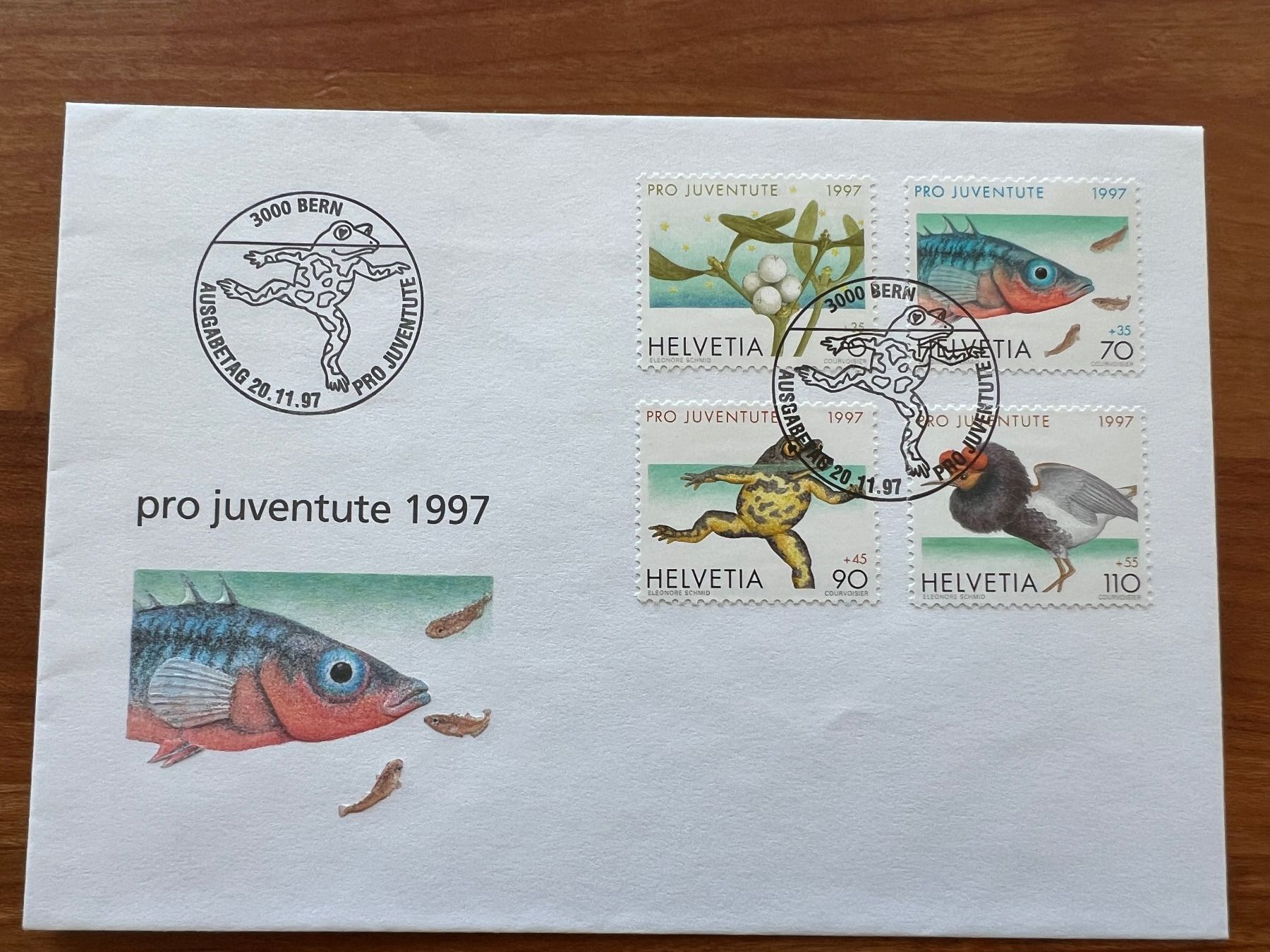 Tutti i francobolli: Pro Juventute Satz FDC 1997   gest. (E1558) – Usato da Hinwil venduto da Sidi4