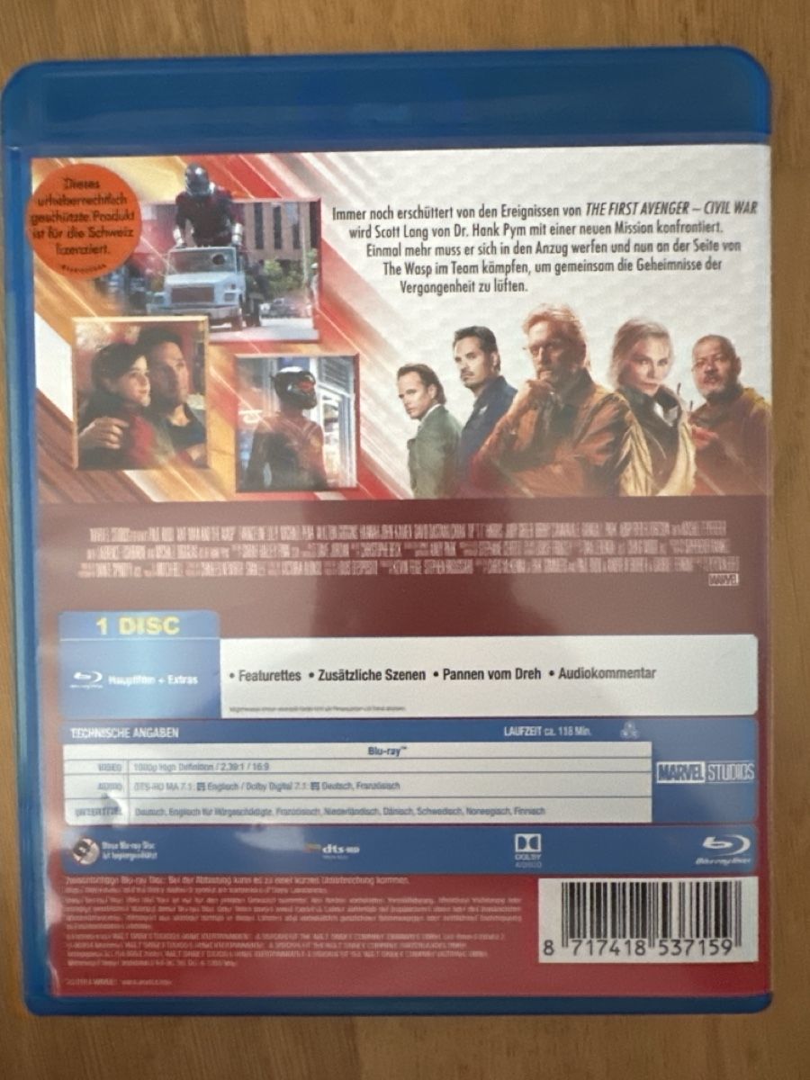 Alle DVDs: Blu-ray Ant-Man and The Wasp – Neu (gemäss Beschreibung) aus Hochdorf von Blitzman83 1
