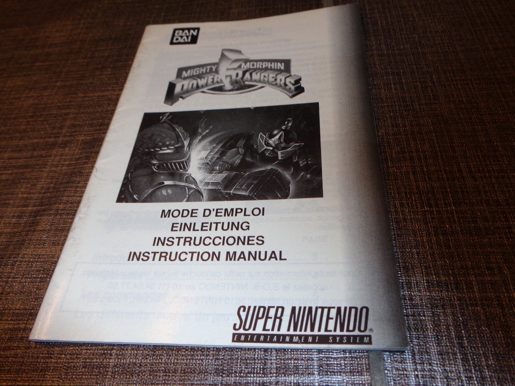 Giochi: Anleitung zu Mighty Morphin Power Rangers SNES – Usato da Olten venduto da Disc-Ausverkauf 2