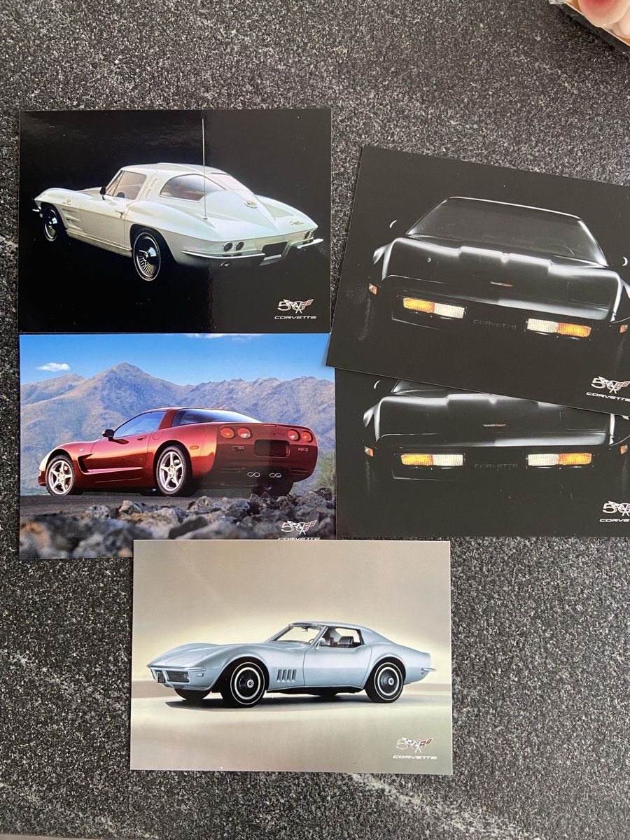 Cartoline postali: Corvette 50th Anniversary Postkarten, 5 Stk. – Nuovo (secondo la descrizione) da Schwarzenburg venduto da Aha016
