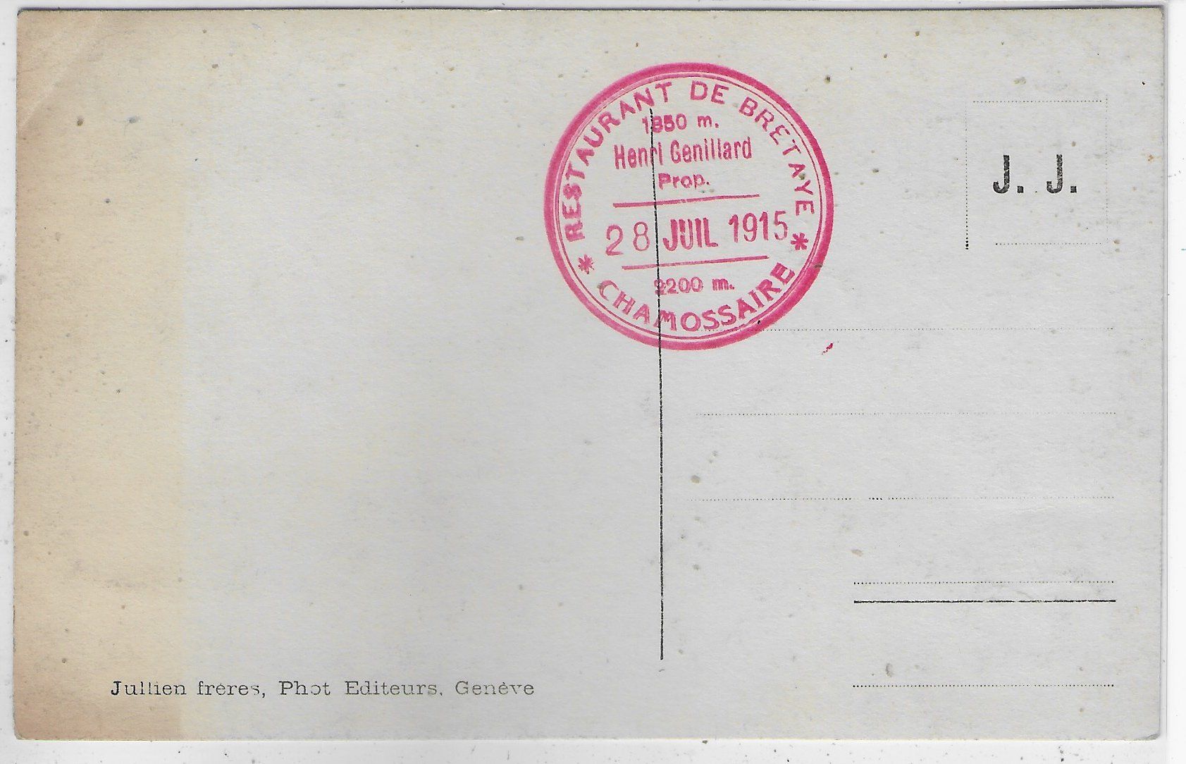 Cartoline postali: Sommet du Chamossaire - Bretaye – Usato da Ettingen venduto da Kartenplanet 1