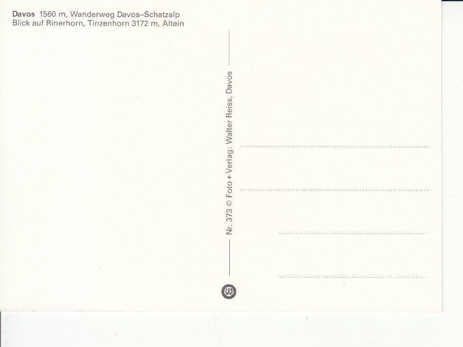 Cartoline postali: Davos 26 um 1995 – Usato da Bürglen TG venduto da StampGraf 1