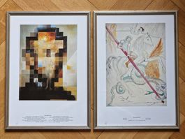 Salvador Dali Kunstdrucke gerahmt, 2er Set, Top Zustand!