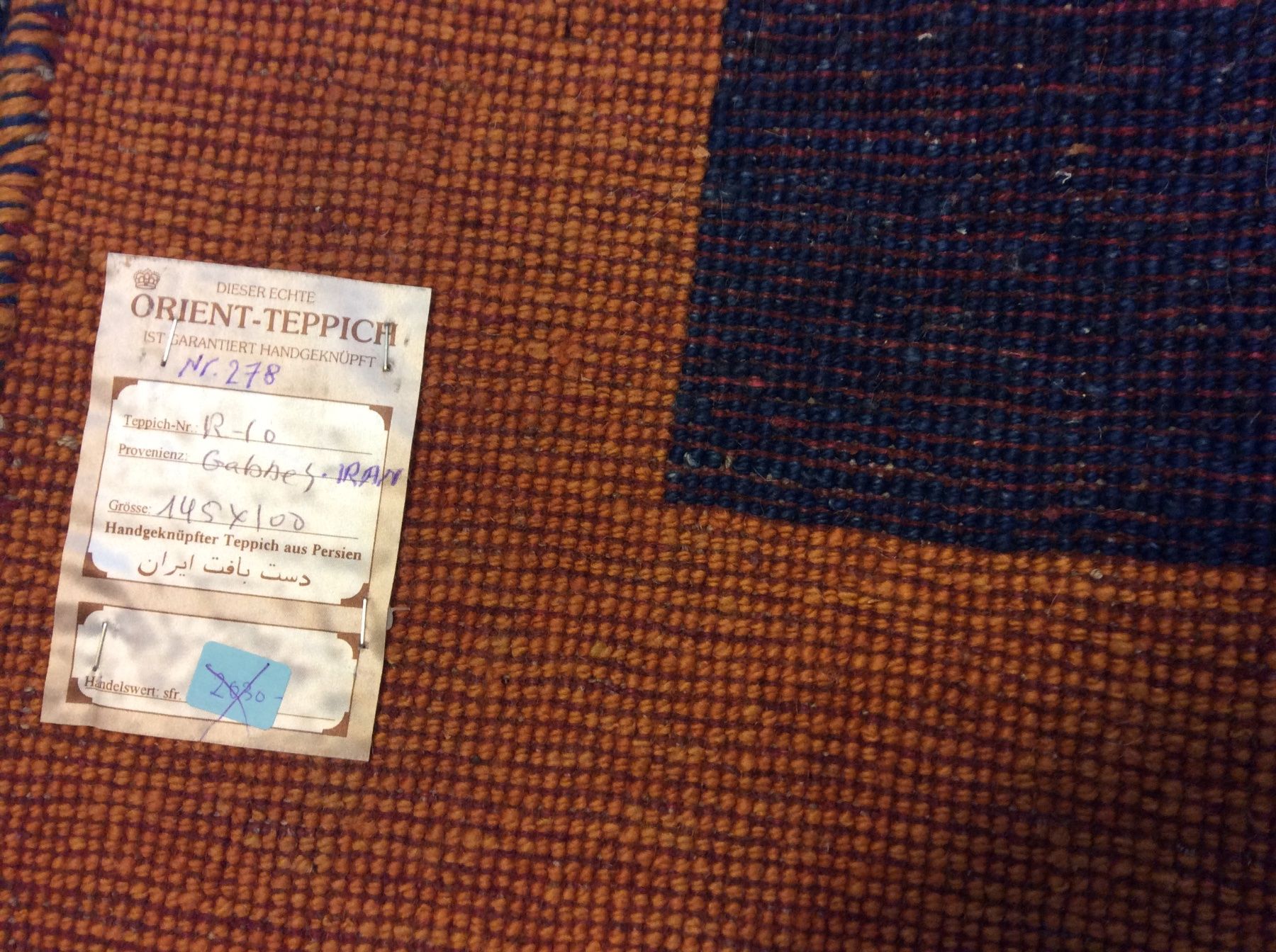 Gabbeh Teppiche: Gabbeh Orientteppich, Persien, Neuware! N 278 – Neu und originalverpackt aus Zürich von Hemmat 6