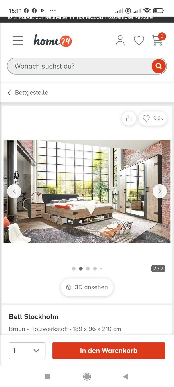 Betten: Bett mit 2 nachtisch – Gebraucht aus Lachen SZ von mer_nk79 1