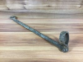 Antiker Geissfuss geschmiedet Ring für Holz Verlängerung