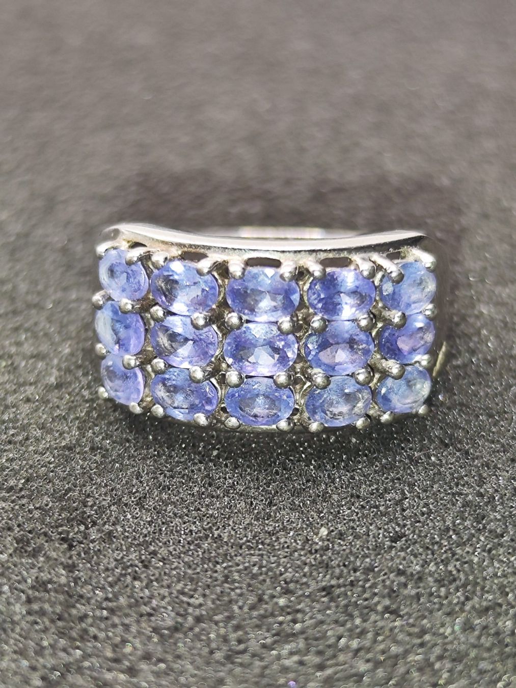 Anelli: Vintage 925er Silber Ring mit Tansaniten Top – Usato da Steffisburg venduto da mat_8s7d 3