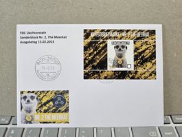 FDC Crypto-Stamp Nr.2, The Meerkat, Türkise