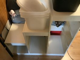 Trofast Ikea mit 9 Kisten und 6 Deckeln