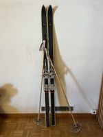 Ski Set Ski Stöcke Vintage Holzteleskopstangen Langlauf