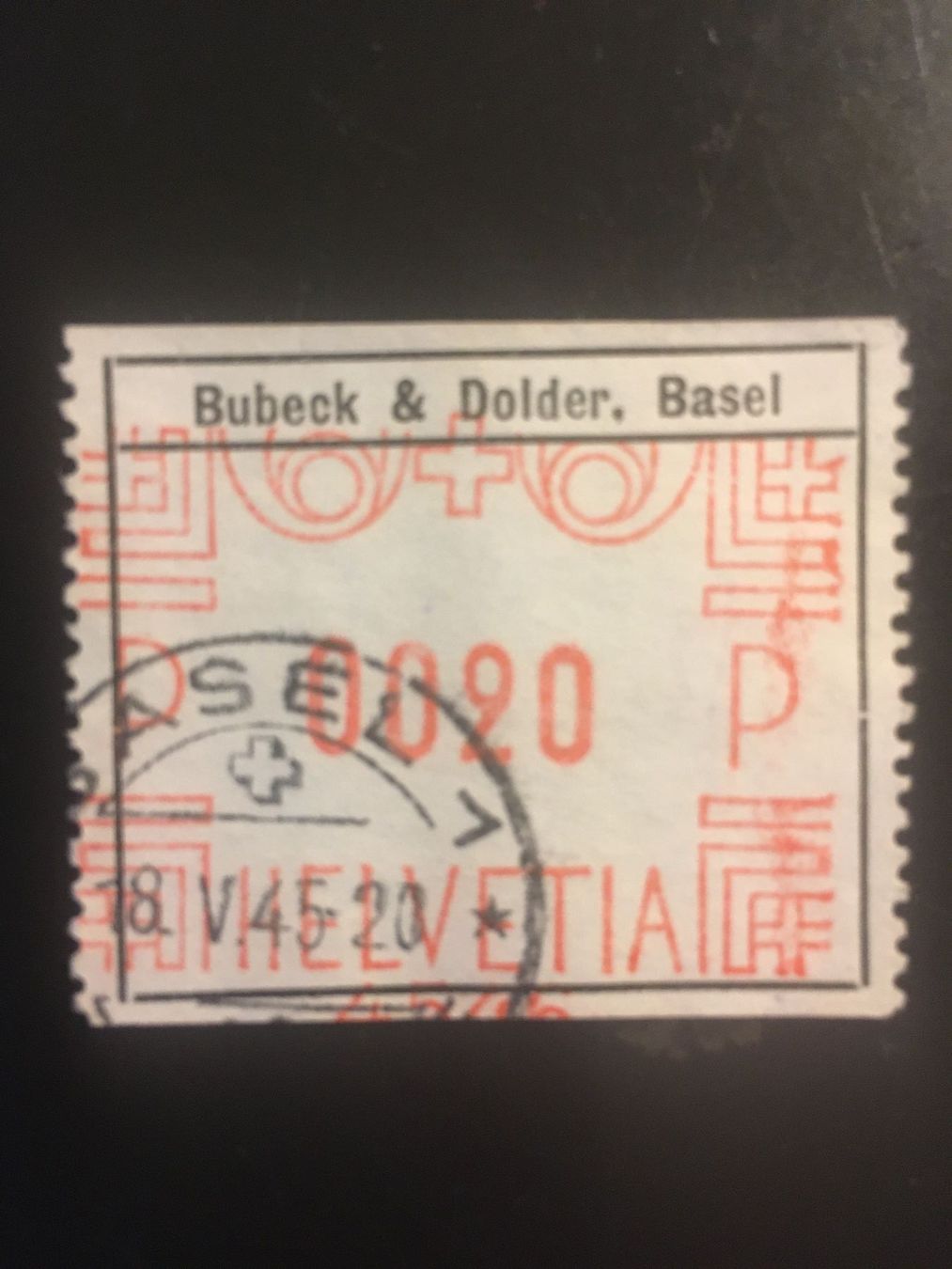 Alle Briefmarken: Freistempel Buback & Dolder Basel, 1945 – Gebraucht aus Lausanne von aff_7c85