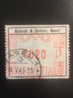 Freistempel Buback & Dolder Basel, 1945