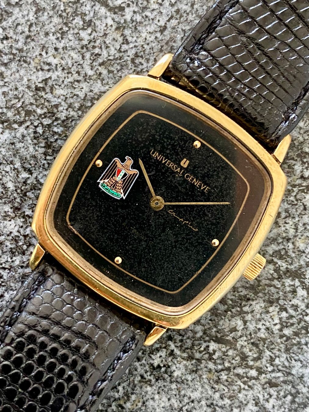 Universal Genève Orologi: Universal Geneve Saddam Hussein Iraq - Rare / Selten – Usato da Küsnacht ZH venduto da Pedramy 2