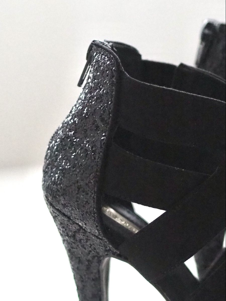 Tally Weijl Scarpe da donna: Schwarze glitzer High Heels Gr. 36 – Usato da Neftenbach venduto da litta_00 1
