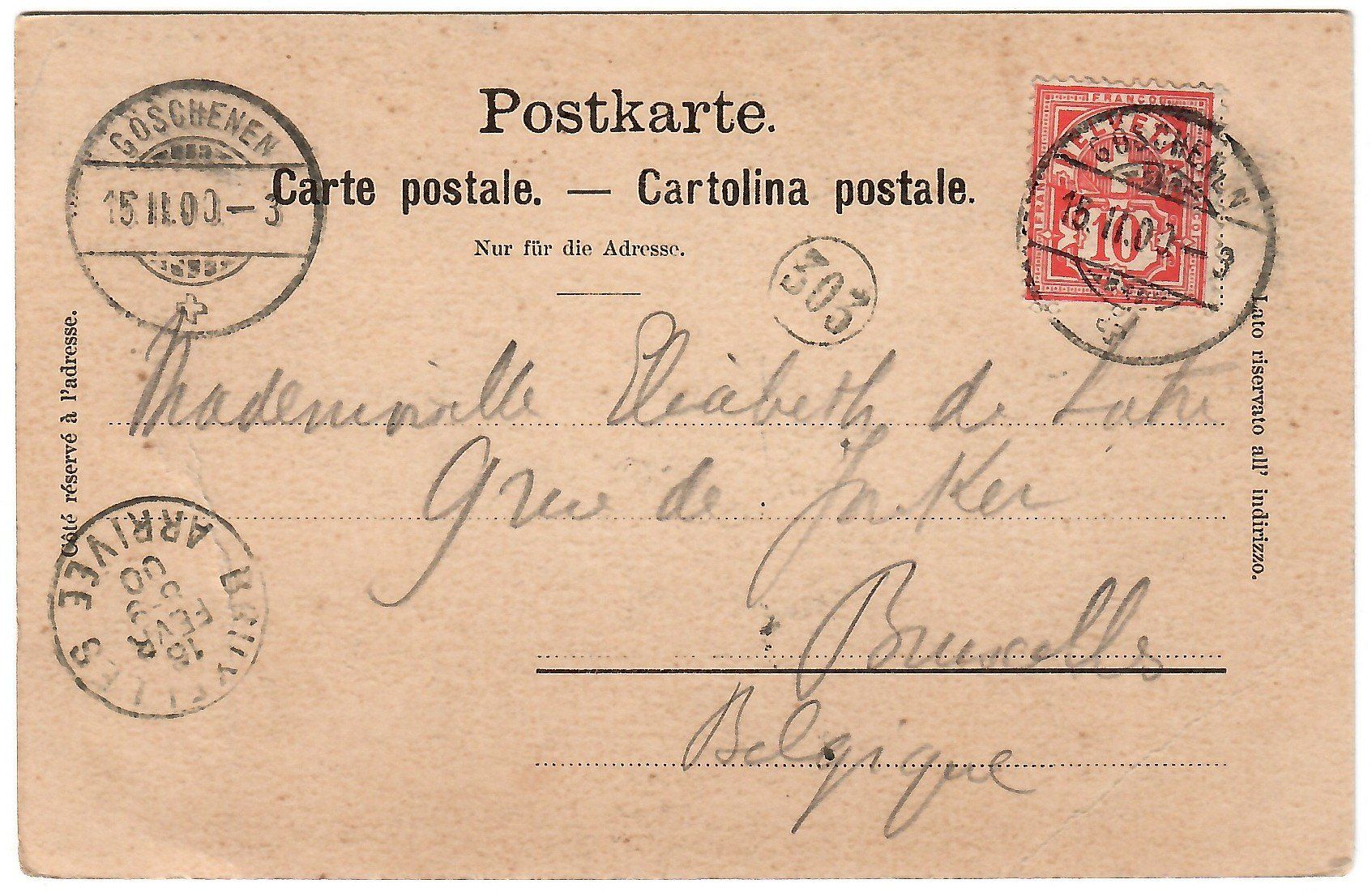 Cartes postales: Ansichtskarte Wassen, Durchpass der Gotthardstrasse – D'occasion à Kerns par etma3 1