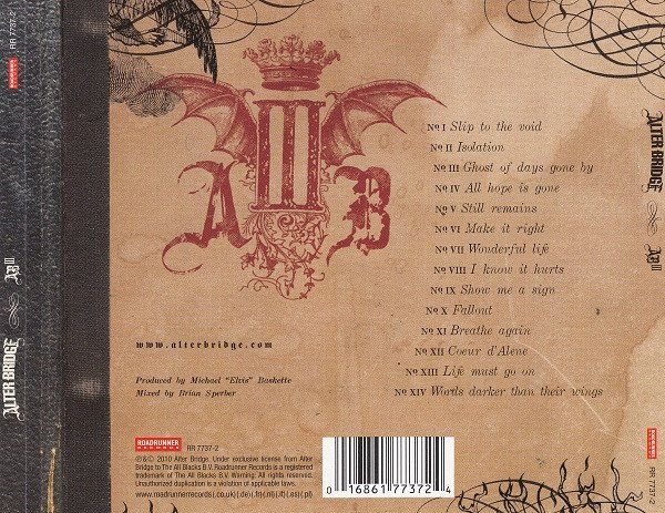 CD: CD Alter Bridge - III (2010) – Usato da Möriken AG venduto da mineralia 1
