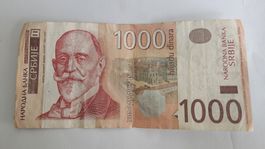 Serbische 1000 Dinar Banknote - Seltenes Sammlerstueck!