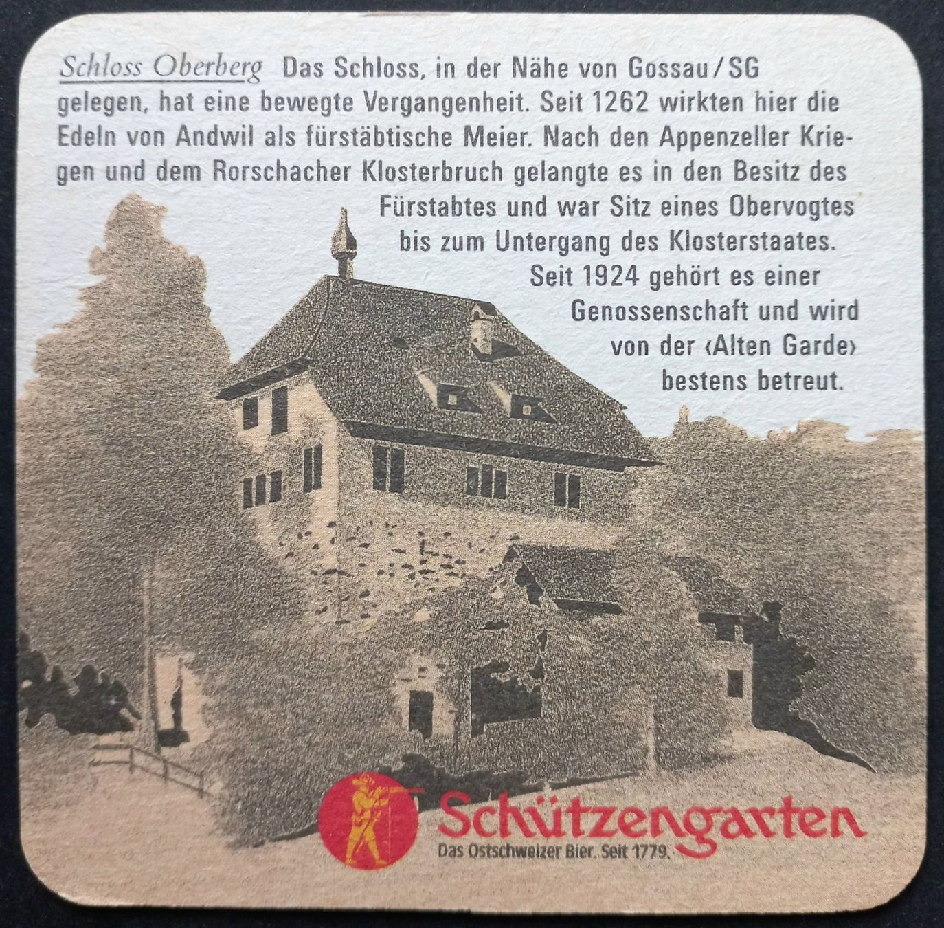 Sottobicchieri: Bierdeckel - Schützengarten - CH – Usato da Niederuzwil venduto da lubimaja