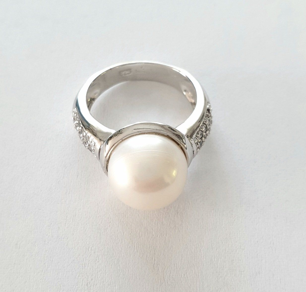 Anelli: Silberring 925  mit Echt Perlen, elegant & beruhigend - Neu – Nuovo e nell'imballaggio originale da Uetikon am See venduto da Coralreef 5