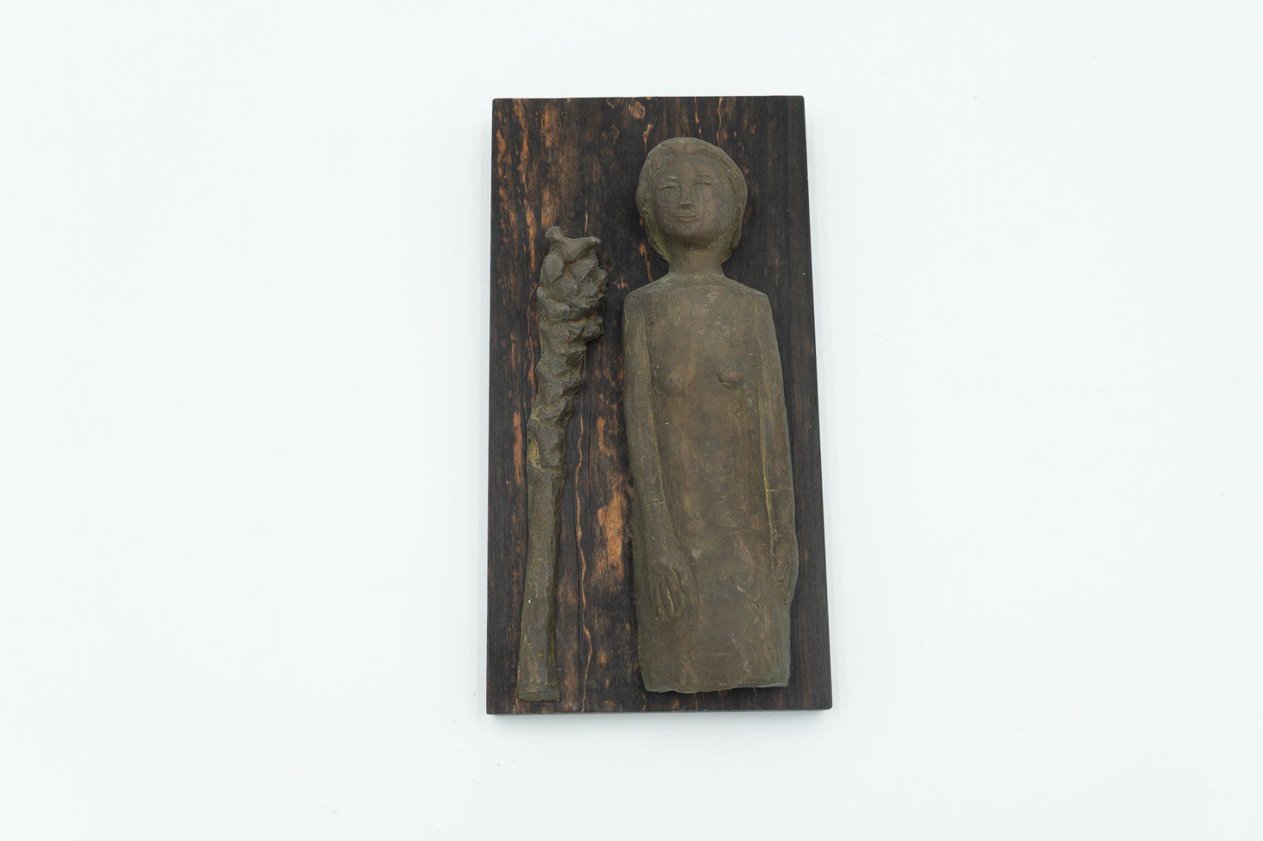 Sculture & Statue: Bronzerelief auf Holz - monogrammiert - Ref. 07/55 – Usato da Au ZH venduto da BrockiAu