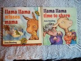 Lot de 2 livres Llama Llama Anna Dewdney,occasion.In English