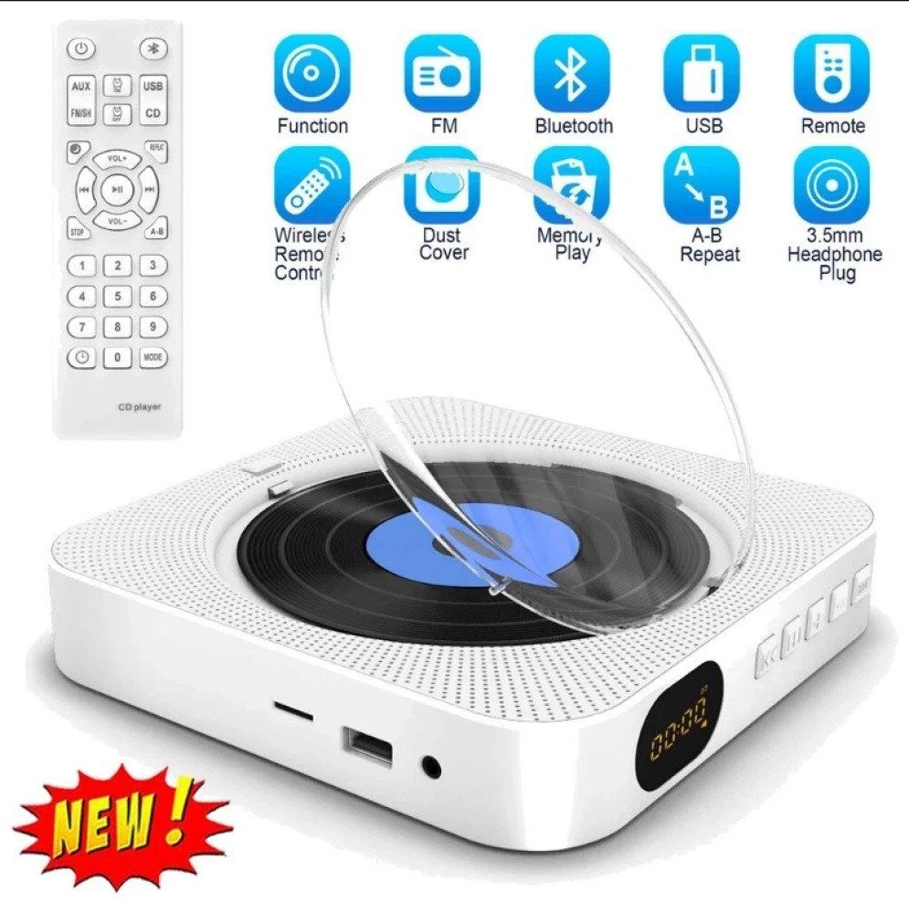 Casse acustiche: Bluetooth CD Player eingebauten HiFi Lautsprechern Desktop – Nuovo (secondo la descrizione) da Kirchdorf AG venduto da Apost008 4