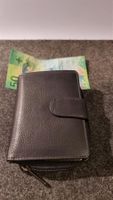Portemonnaie aus Leder in schwarz