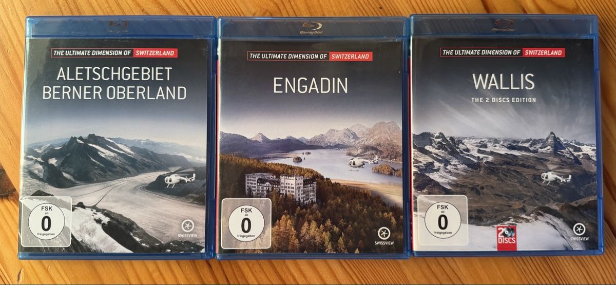 Tutti i DVDs: 3x Swiss View Blu-Ray (4 Discs) – Usato da Sion venduto da Senggchuppa