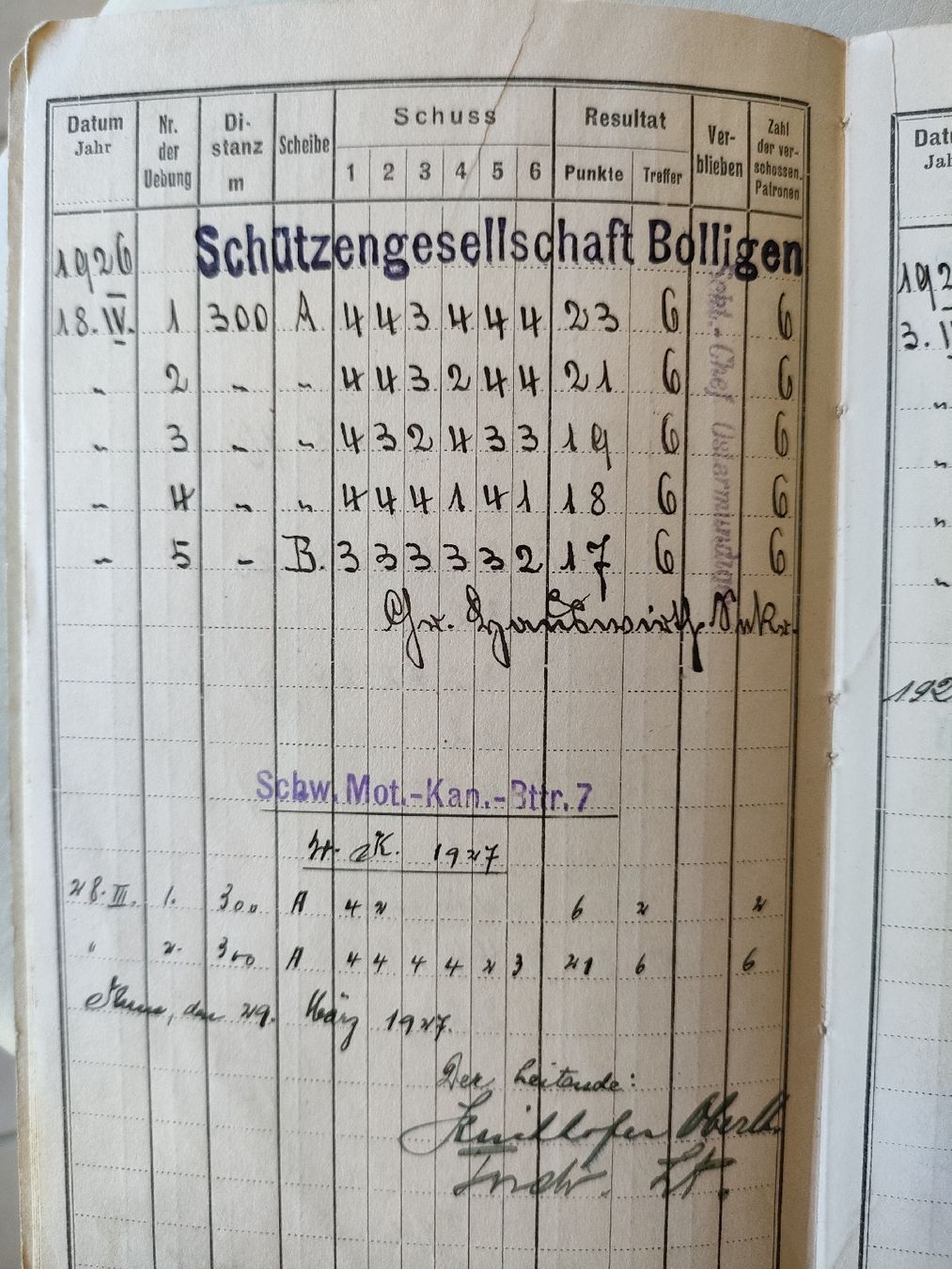 Documenti: Antikes Schiessbüchlein ca 1920 – Usato da Schwanden Sigrisw venduto da pho_2mc9 8