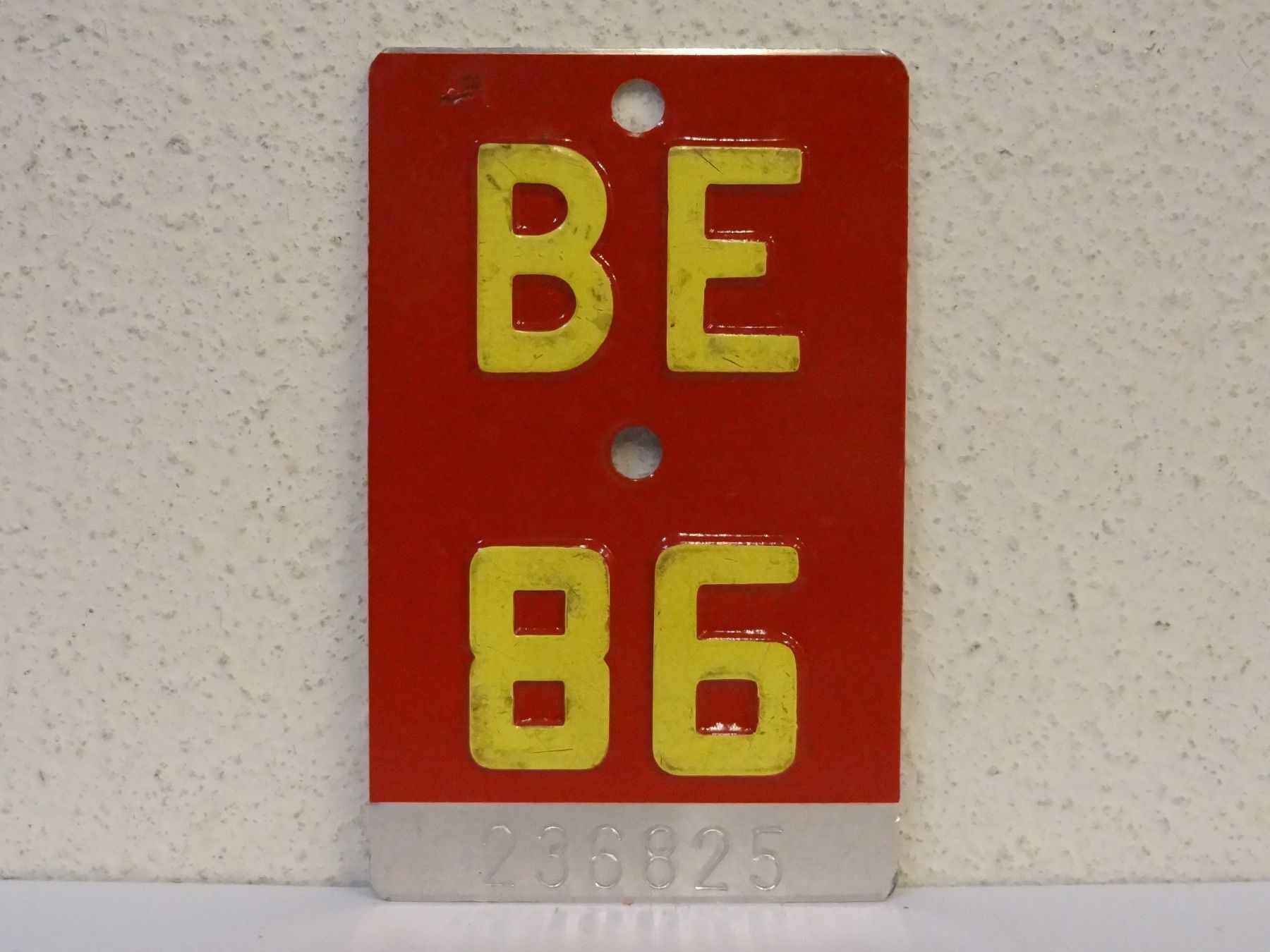 Ecriteaux: BE 86 VELONUMMER - FAHRRADSCHILD – D'occasion à Kerzers par djstarsky73