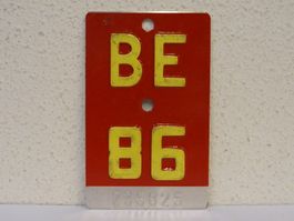 BE 86 VELONUMMER - FAHRRADSCHILD