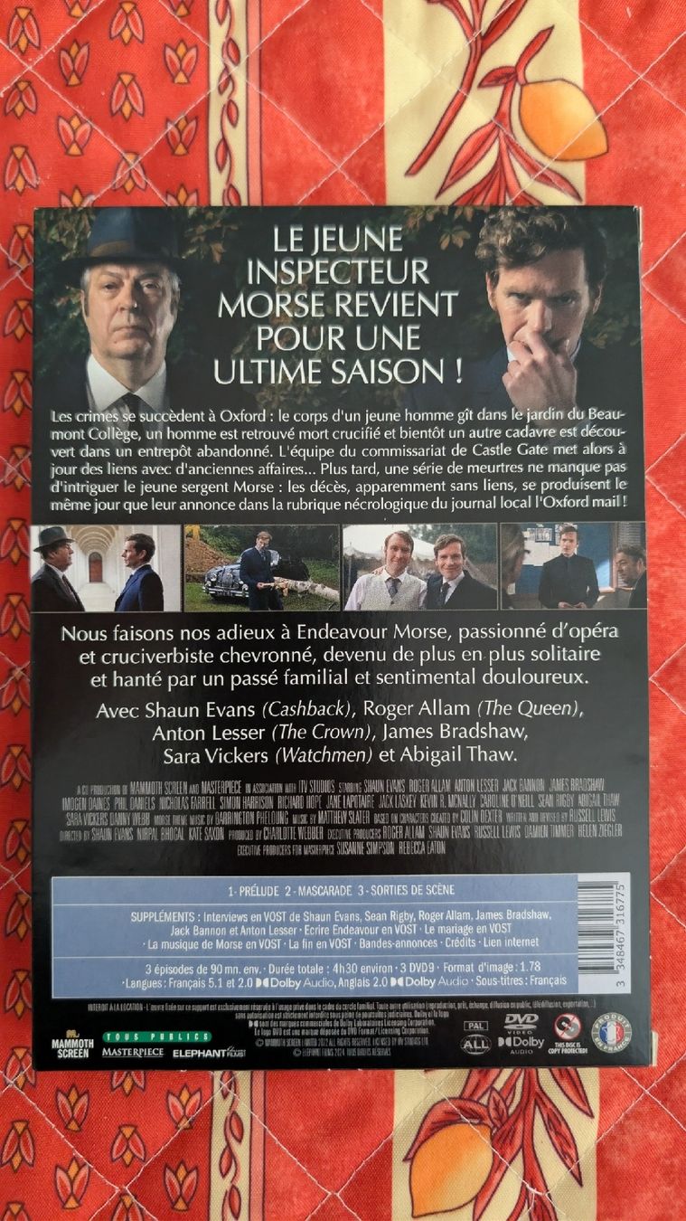 Tutti i DVDs: DVD Les Enquêtes de Morse Saison 9 - neuf – Nuovo (secondo la descrizione) da Renens VD venduto da tartompion 1