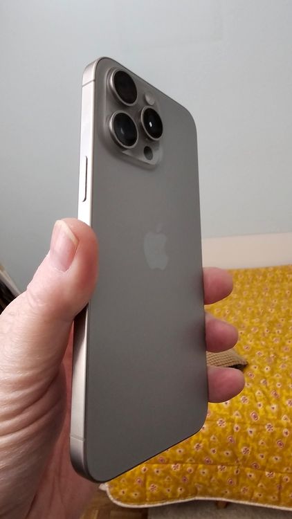 IPhone 15 Pro Max 256 Go - Titane Naturel - État Occasion (marques D'usure)