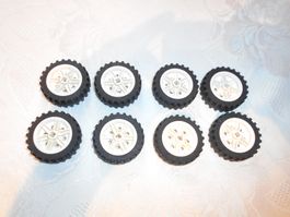 weisse Lego Räder DM ca 42 mm  ( Set 794 )