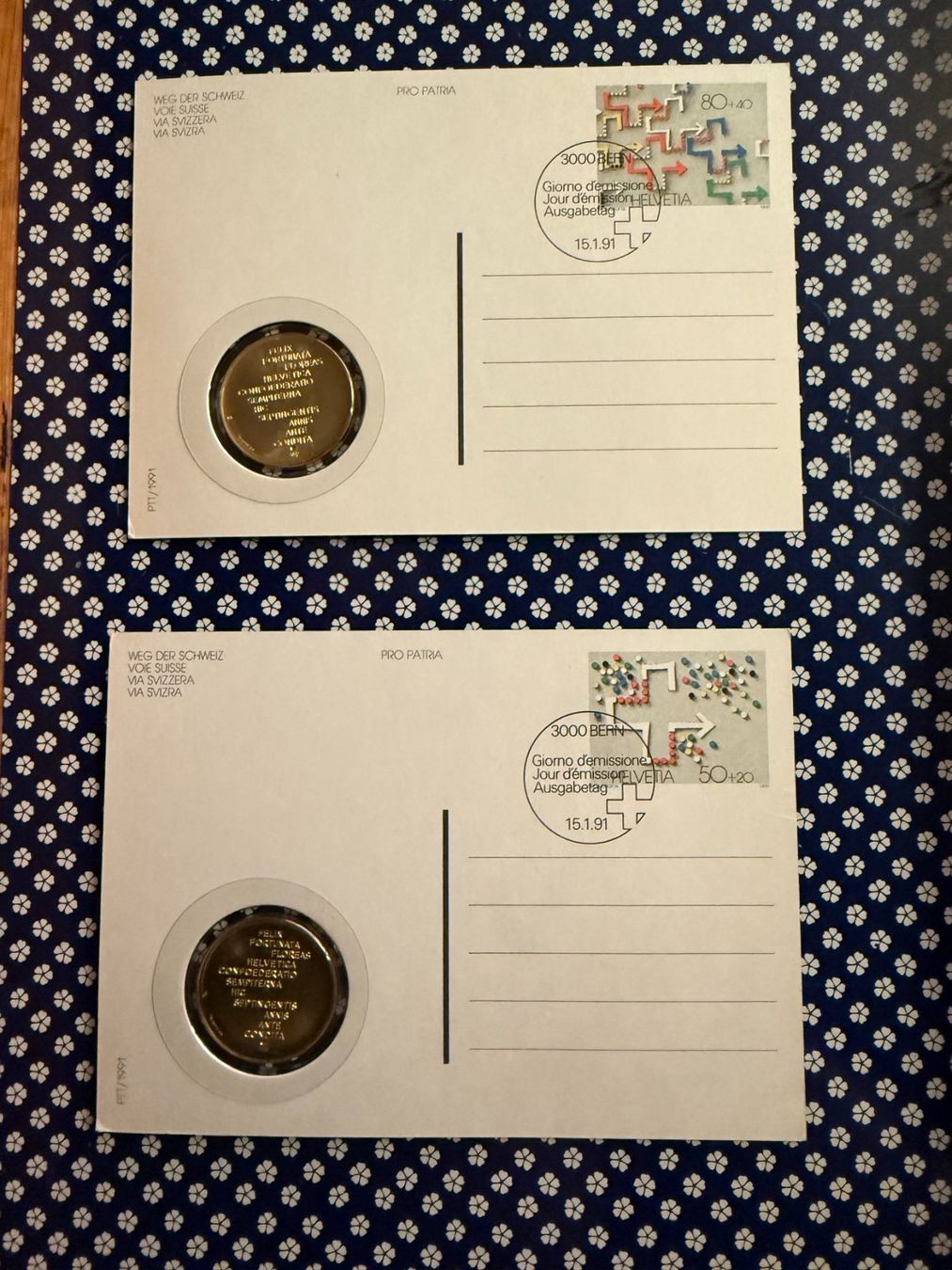 Tutti le monete: 2 Numis-Karten, 1991 beide Varianten!!! – Nuovo (secondo la descrizione) da Arch venduto da Liam1919 1