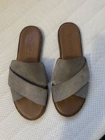 Leder-Sommer-Pantoletten, Größe 38,