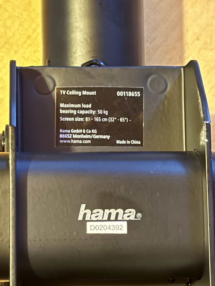 Hama Wandhalterungen: Deckenhalterung Hama TV  – Gebraucht aus Hagenbuch ZH von kha_hp6s 2