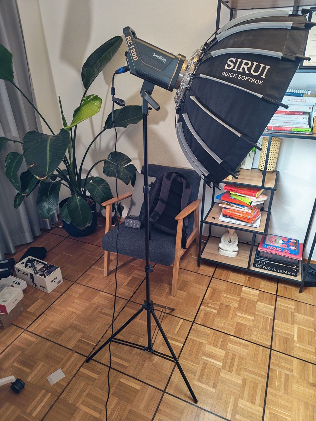 Smallrig Lampade: Studio-Licht Set: SmallRig 120D, Sirui Softbox, Stativ – Usato da Zürich venduto da Otsu