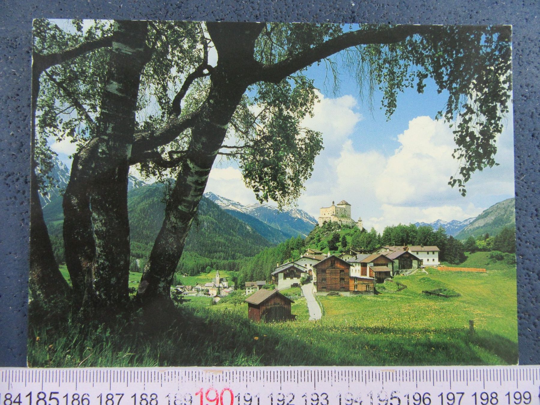 Cartoline postali: SPARSELS FONTANA SCHLOSS TARASP GR AK BAD TARASP-VULPERA – Usato da Ettingen venduto da Hausi4711