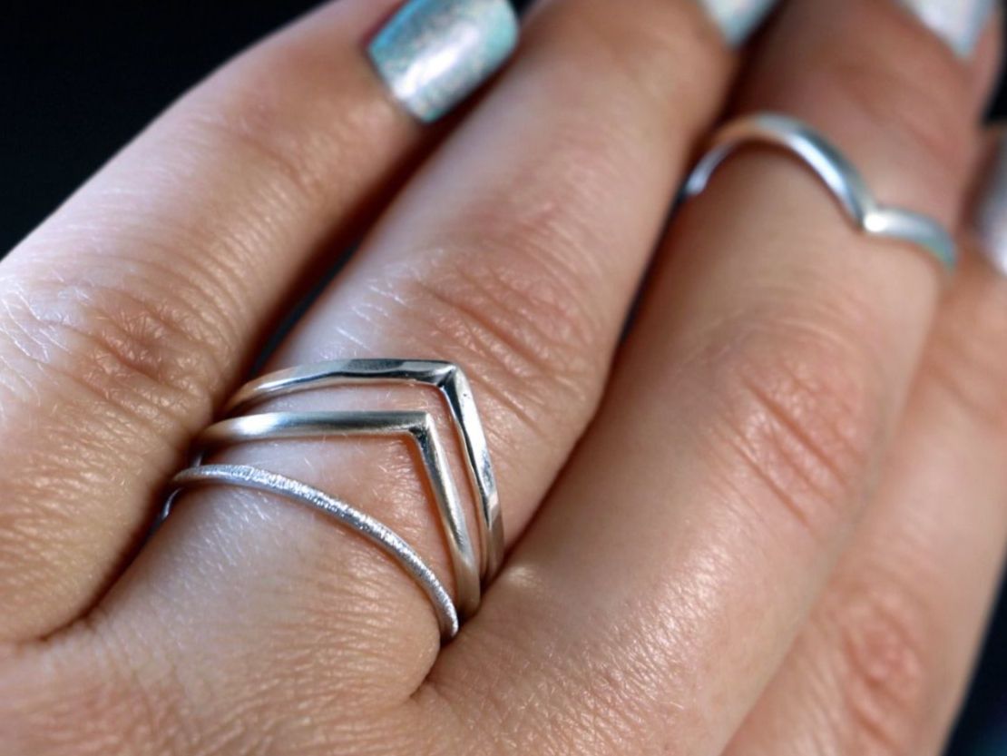 Ringe: SILVER TIDES · Handgefertigtes Boho Ring-Set aus Silber 925 – Neu und originalverpackt aus Bern von OSONO.Design
