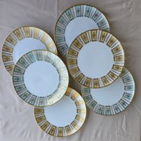 Lot de 6 assiettes vintage Winterling Röslau (Bavaria) 