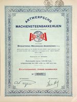 Antwerpsche Machiensteenbakkerijen NV - 1929