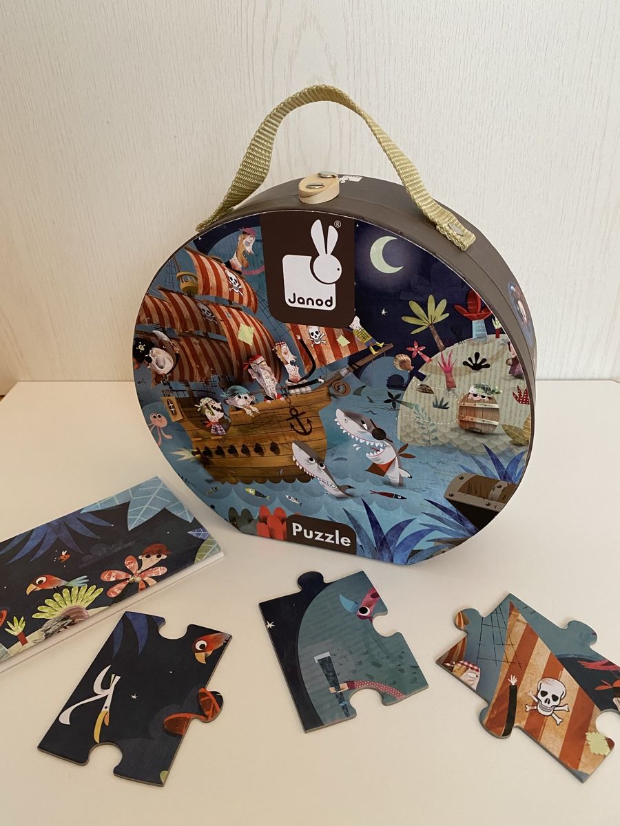 Janod Puzzle: Piratenspiele im Set: Puzzle und Memory – Usato da Niederglatt ZH venduto da Gitta 1