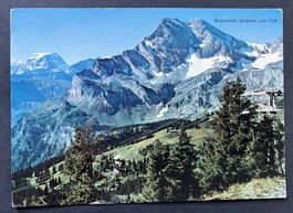 Braunwald Sesselbahn Gumen mit Ortstock und Tödi