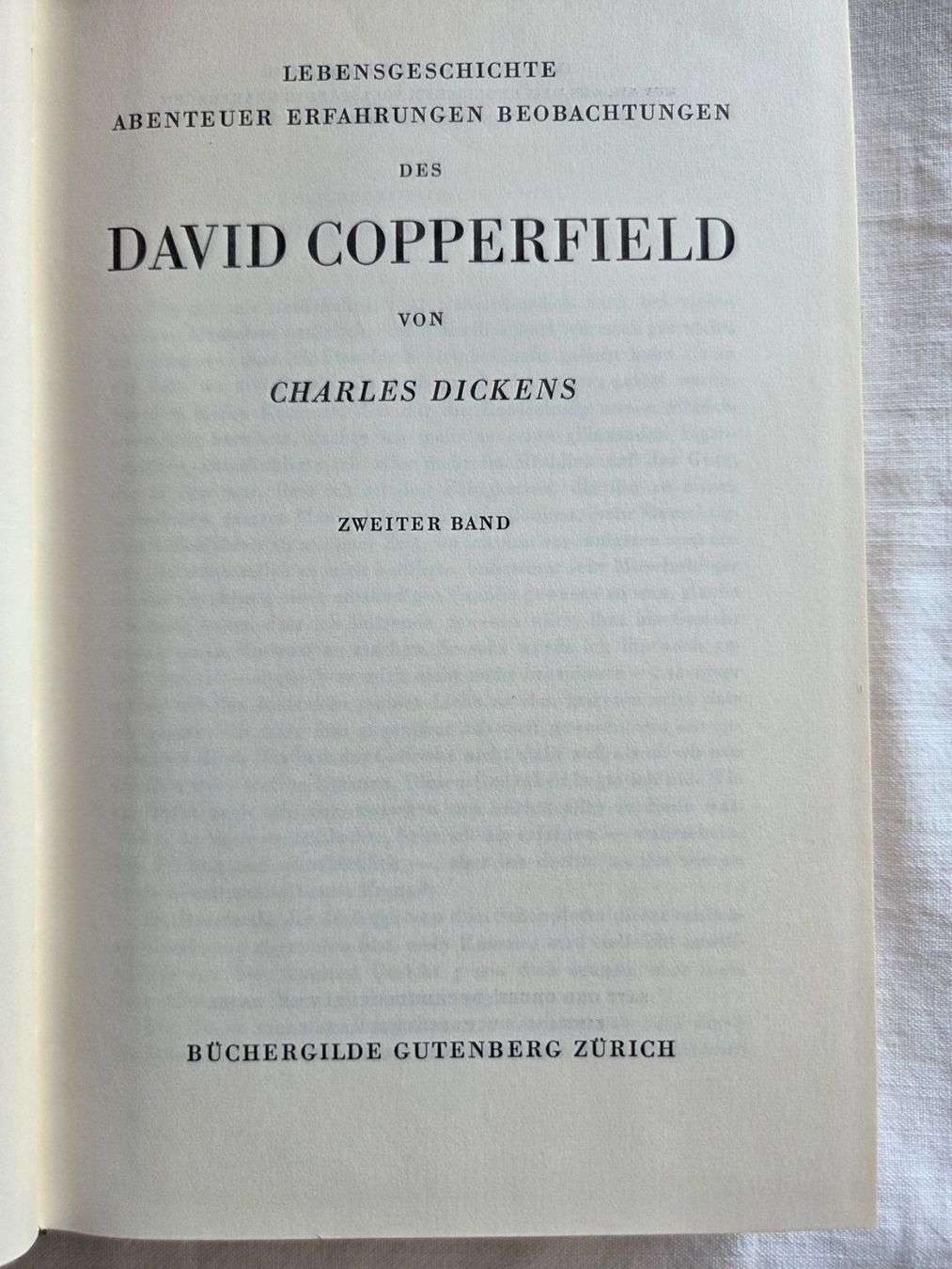 Bücher: David Copperfield von Charles Dickens 2 Bände Bucher Gild... – Gebraucht aus Bettingen von Wedgetail-Eagle2 4