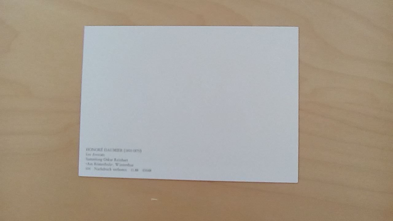 Ansichtskarten: Kunstkarte Honore Daumier, neu – Neu (gemäss Beschreibung) aus Turbenthal von Nautop 1